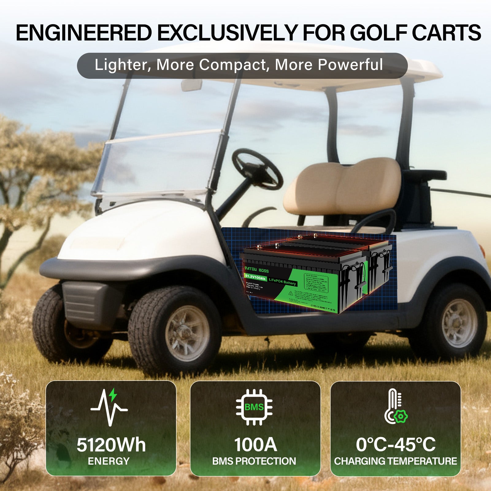 DATOUBOSS Rechargeable Lifepo4 Batteries Voltage Converters Inverter