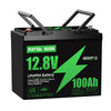 DATOUBOSS 12.8V 100Ah リン酸鉄リチウムイオンバッテリー lifepo4 battery 120AのBMS 直列/並列接続可能 4P4S ディープサイクルバッテリー 防水 PSE認証済み RVキャンピングカー/釣り/オフグリッド/サブバッテリーシステム/太陽光発電システム
